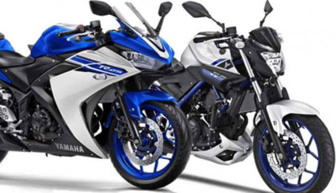 Yamaha R25 dan MT-25.