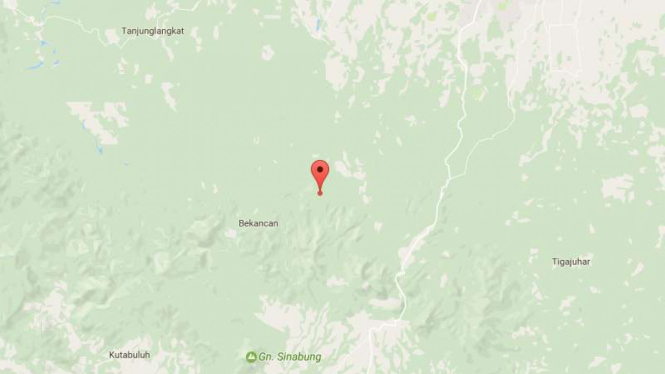 Titik koordinat gempa bumi yang melanda Deli Serdang, Sumatera Utara.