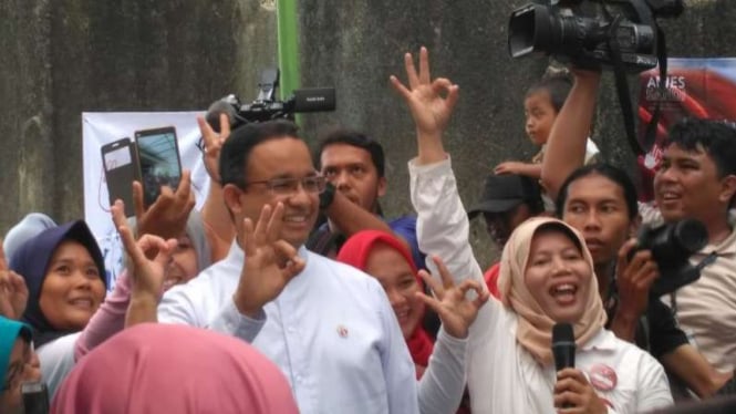 Calon Gubernur DKI Jakarta Anies Baswedan.