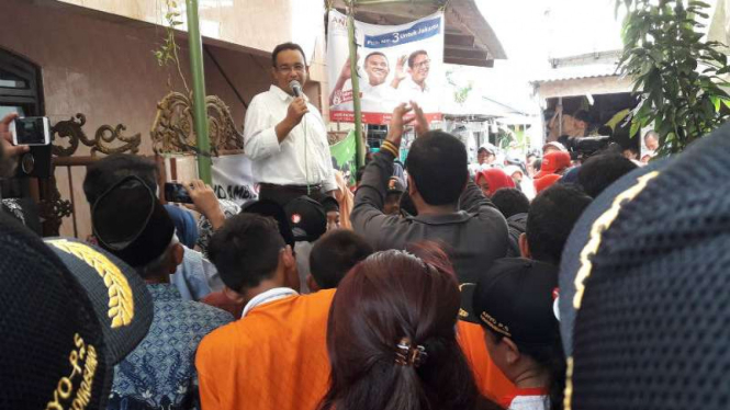 Calon gubernur nomor urut 3, Anies Baswedan.