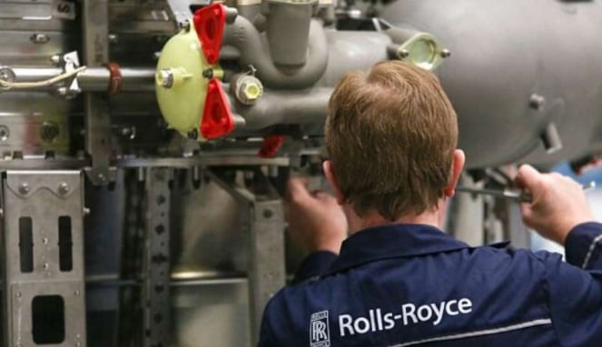 Pekerja di pabrik Rolls -Royce 