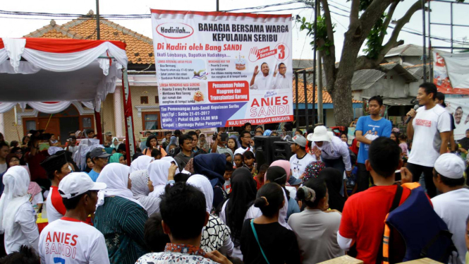 Wakil Gubernur DKI Jakarta Sandiaga Uno saat di Kepulauan Seribu