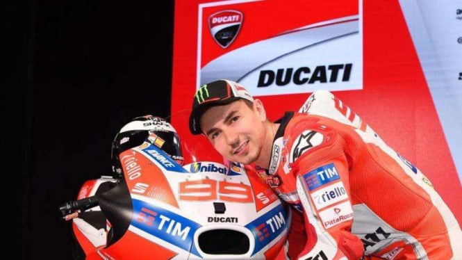 Pembalap Ducati, Jorge Lorenzo.