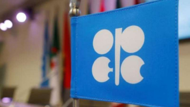Sebuah bendera dari Organisasi Negara-negara Pengekspor Minyak (OPEC)