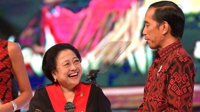 Presiden Joko Widodo dan Megawati Soekarnoputri. 