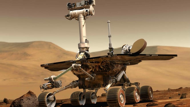 Robot pendarat penjelajah Planet Mars milik NASA, Rover Opportunity.