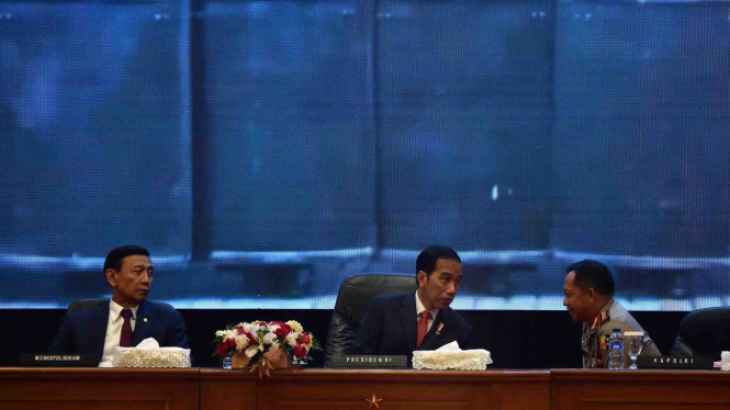 Presiden Jokowi Hadiri Rapim Polri