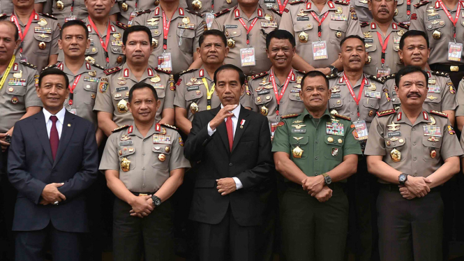 Presiden Jokowi Hadiri Rapim Polri