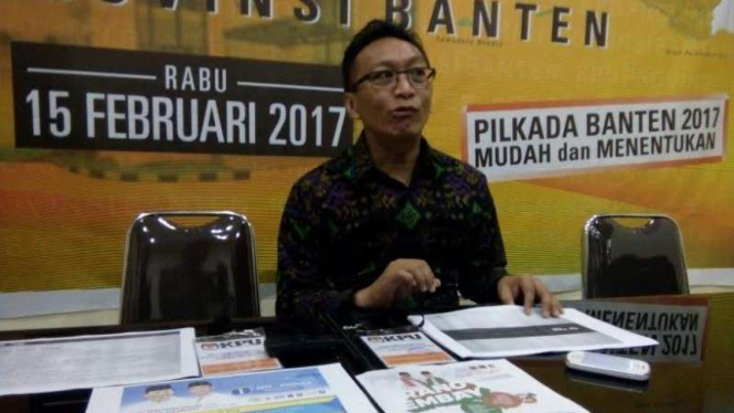 Komisioner KPU Banten, Syaiful Bahri.