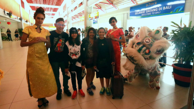 Bandara I Gusti Ngurah Rai di Bali saat perayaan Imlek