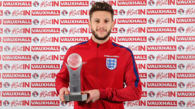 Adam Lallana terpilih sebagai Pemain Terbaik Inggris 2016