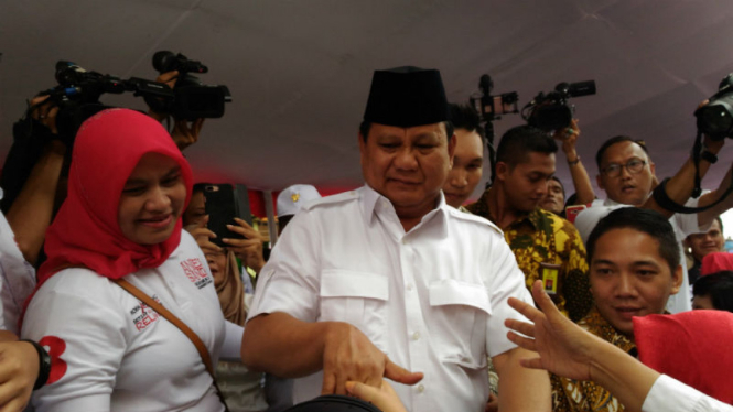  Ketua Umum Partai Gerindra, Prabowo Subianto.