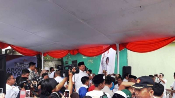 Prabowo Subianto kampanye Anies-Sandi.