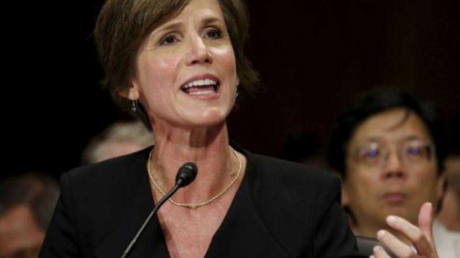 Pjs. Jaksa Agung AS, Sally Yates, yang dipecat Presiden Donald Trump.