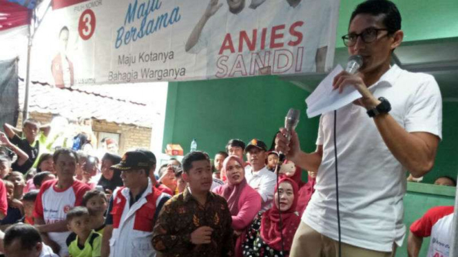 Calon wakil gubernur DKI Sandiaga Uno