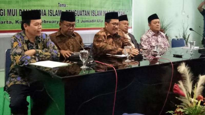 Konferensi pers Majelis Ulama Indonesia.