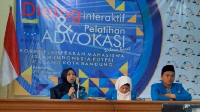 Pelatihan Advokasi PMII Puteri Kota Bandung.