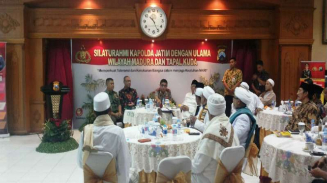 Kapolda Jatim bersama ulama se Madura dan Tapal Kuda di Markas Polda Jatim