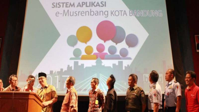 Launching sistem aplikasi e-musrenbang Kota Bandung