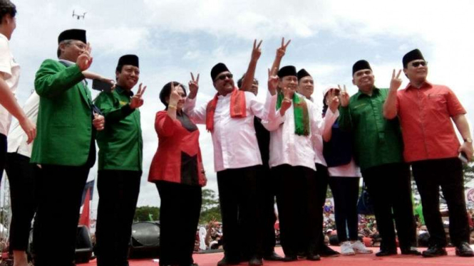 Ketua Umum PDIP Megawati Soekarnoputri kampanye di Banten