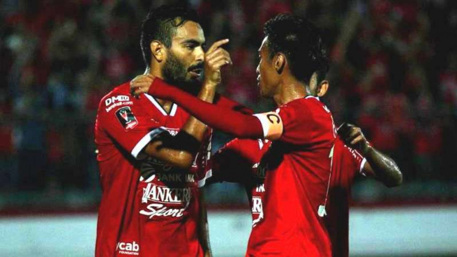 Gelandang Bali United, Marcos Flores.