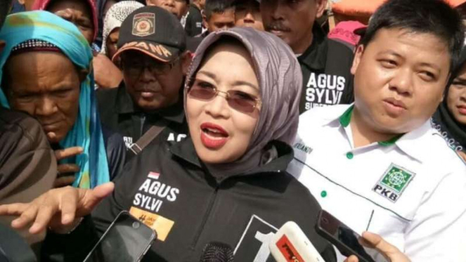 Saat Sylviana Murni menjadi Calon Wakil Gubernur DKI Jakarta dampingi AHY tahun 2017.
