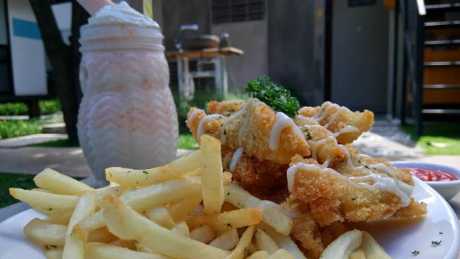 Fish and chips.