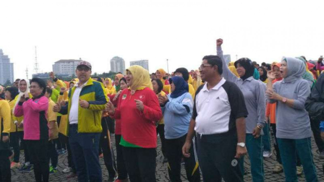 Plt Gubernur DKI Jakarta Sumarsono di kawasan Monas, Kamis, 9 Februari 2017