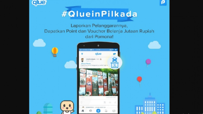 Label Lapor Pelanggaran Pilkada di Aplikasi Qlue.