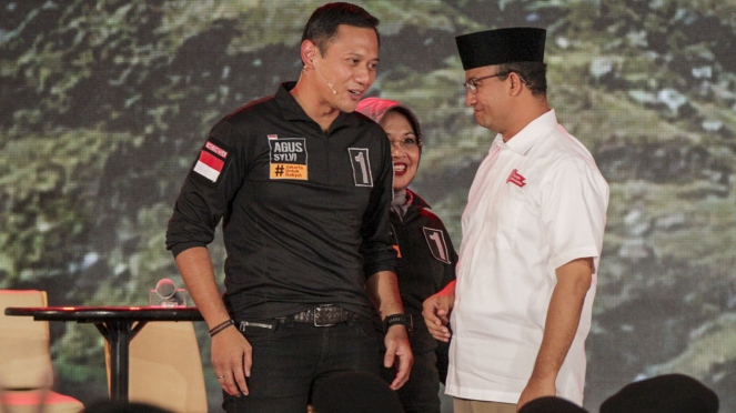 Anies Baswedan dan Agus Harimurti Yudhoyono.