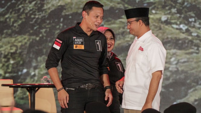 Anies Baswedan dan Agus Harimurti Yudhoyono.