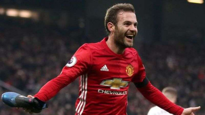 Pemain Manchester United, Juan Mata.