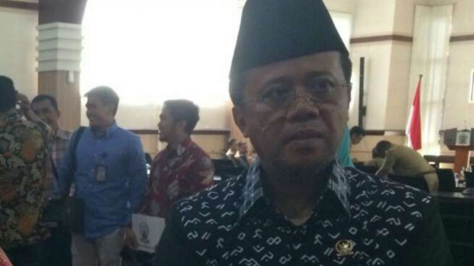 Anggota Komite III Dewan Perwakilan Daerah (DPD), Iqbal Parewangi, di kantor Gubernur Sulawesi Selatan, Makassar, pada Senin, 13 Februari 2017.