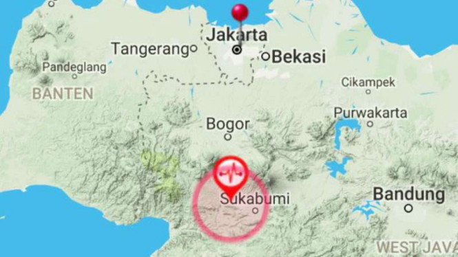 Badan Meteorologi, Klimatologi dan Geofisika (BMKG) melaporkan gempa bumi berkekuatan 4 skala richter mengguncang wilayah selatan Jawa Barat.

