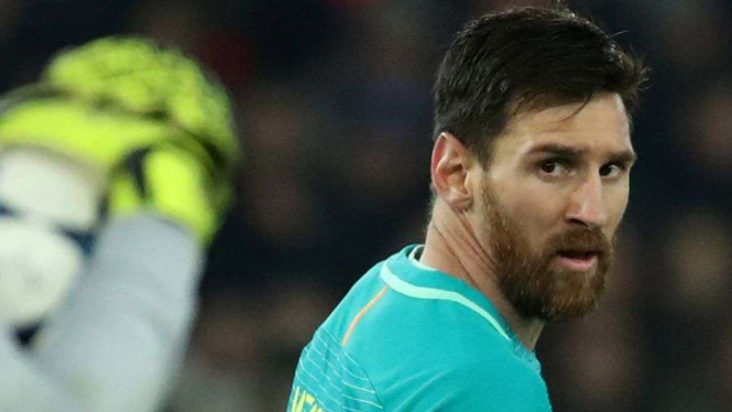 Lionel Messi usai melawan PSG.