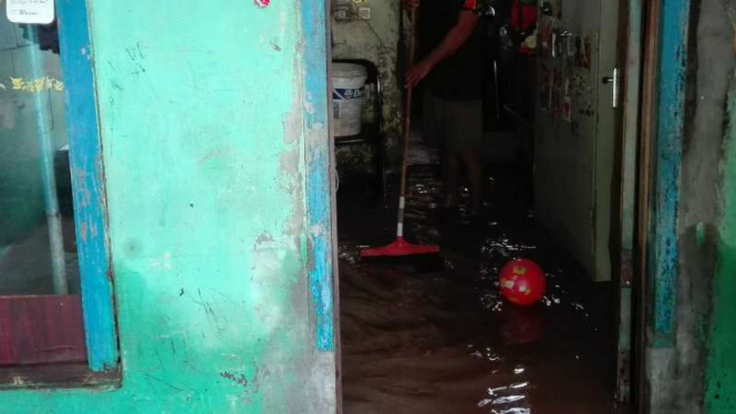 Banjir di Cipinang Melayu, Jakarta Timur, Kamis, 16 Februari 2017