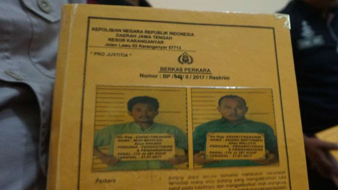 Berkas pemeriksaan tersangka penganiayaan hingga tewas tiga mahasiswa UII Yogyakarta yang diserahkan kepada Kejaksaan Negeri Karanganyar pada Kamis, 16 Februari 2017.