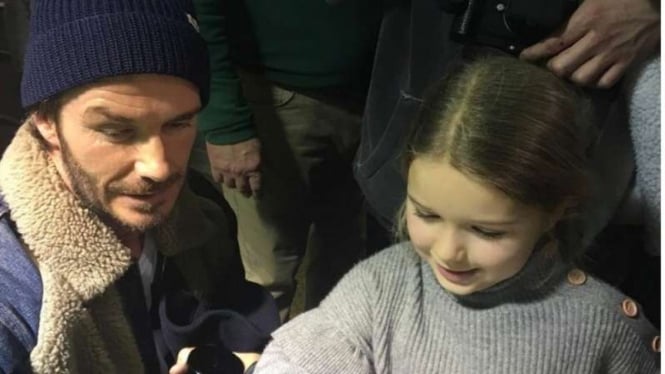 David Beckham dan putrinya, Harper Beckham