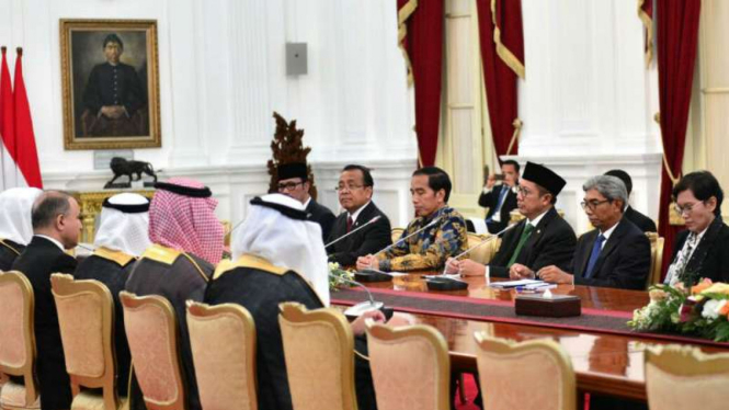 Presiden Jokowi ditemu delegasi Arab Saudi