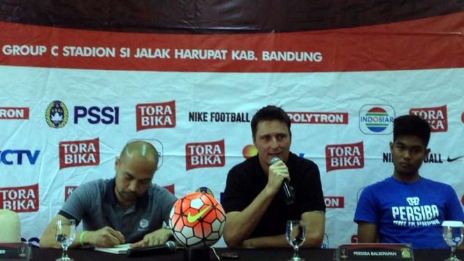 Konferensi pers Persiba Balikpapan jelang lawan PSM Makassar