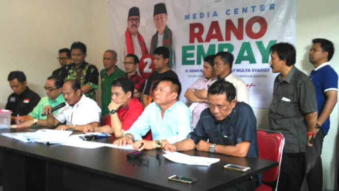 Tim pemenangan Paslon Gubernur Banten Rano-Embay
