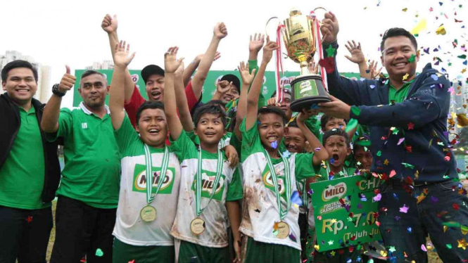 MIN 6 Gandaria, juara Milo Football Championship 2017 Jakarta. 