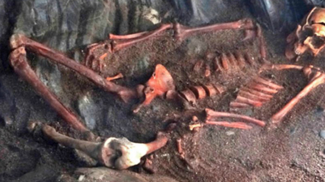 Fosil manusia yang terbunuh dalam pembunuhan brutal 1400 tahun lalu
