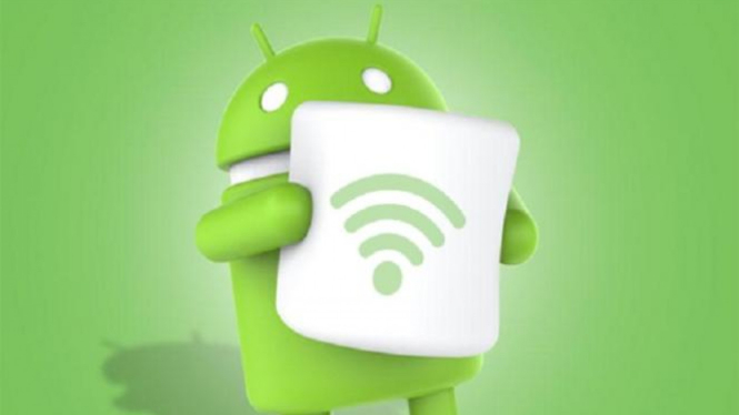 Ilustrasi WiFi pada Android.