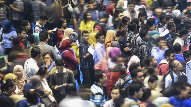 Feria del mercado laboral en Surabaya 2017