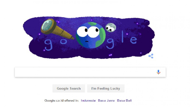 Google tampilkan doodle tujuh tetangga Bumi