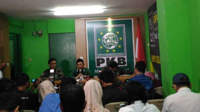 DPW PKB DKI Jakarta konferensi pers terkait Pilkada DKI putaran dua.