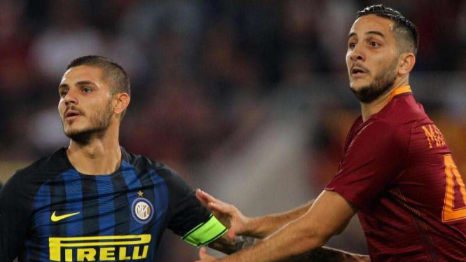 Pertandingan AS Roma melawan Inter Milan di ajang Serie A beberapa waktu lalu.