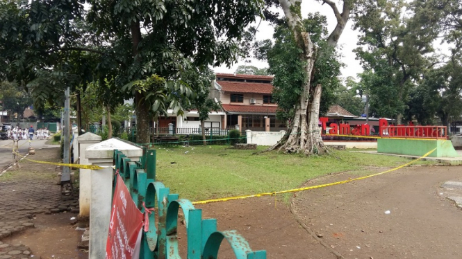 TKP ledakan di Cicendo Kota Bandung