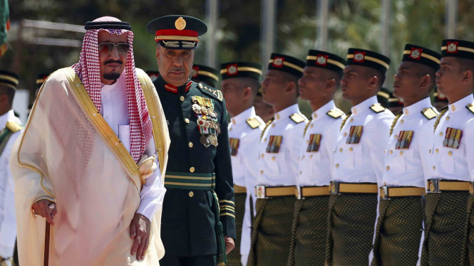 Raja Arab Saudi, Salman bin Abdulaziz al-Saud, saat berkunjung ke Malaysia.